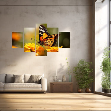 Flower Butterfly Painting